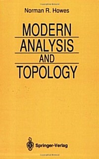 Modern Analysis and Topology (Paperback, 1995)