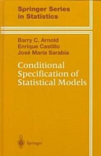 [중고] Conditional Specification of Statistical Models (Hardcover, 1999)