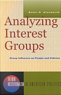 [중고] Analyzing Interest Groups (Paperback)