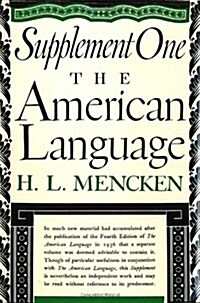 American Language, Supplement One (Hardcover)