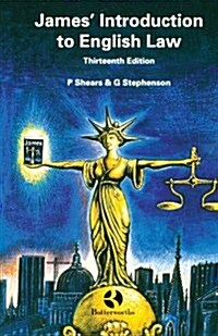 [중고] James｀ Introduction to English Law (Paperback, 13 Revised edition)