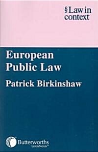 European Public Law (Paperback)