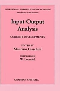 Input-Output Analysis (Hardcover)