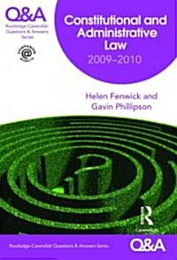 Constitutional and Administrative Law 2009-2010 (Paperback, 6th)