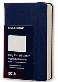 Moleskine 2016 Daily Planner, 12m, Pocket, Royal Blue, Hard Cover (3.5 X 5.5) (Desk)