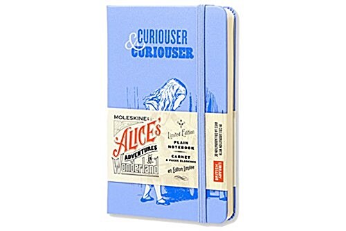 Moleskine Alices Adventures in Wonderland Limited Edition Notebook, Pocket, Plain, Blue, Hard Cover (3.5 X 5.5) (Hardcover)