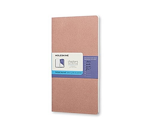 Moleskine Chapters Journal, Slim Pocket, Dotted, Old Rose, Soft Cover (3 X 5.5) (Paperback)