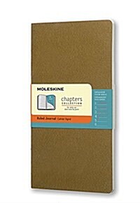 Moleskine Chapters Journal, Slim Medium, Ruled, Tawny Olive, Soft Cover (3.75 X 7) (Other)