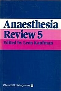 Anaesthesia Review, 5 (Paperback)