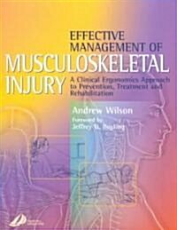 Effective Management of Musculoskeletal Injury : A Clinical Ergonomics Approach to Prevention, Treatment, and Rehab (Paperback)