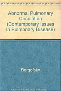 Abnormal Pulmonary Circulation (Hardcover)