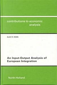 An Input-output Analysis of European Integration (Hardcover)