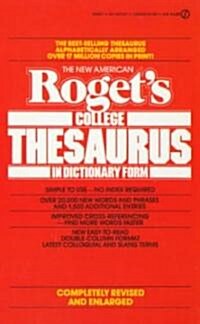 The New American Rogets College Thesaurus in Dictionary Form (REV ENL, Paperback)