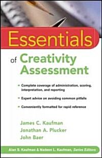 Essentials of Creativity Assessment (Paperback)
