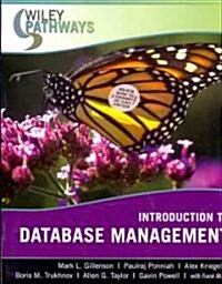 Wiley Pathways Introduction to Database Management 1st Edition with Project Manual Set (Paperback)