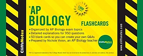 CliffsNotes AP Biology Flashcards (Cards, FLC)