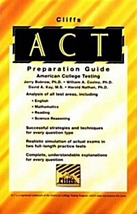 CliffsTestPrep ACT (Cliffs studyware test preparation guides) (Paperback, 1)
