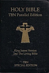Holy Bible: Peoples Parallel Bible, King James Version and the Living Bible, Black Binded (Paperback, Peoples parallel ed., Red letter ed)