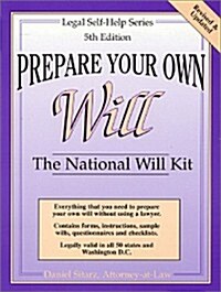 Prepare Your Own Will: The National Will Kit (Legal Self-Help Series) (Paperback, 5th Edition)