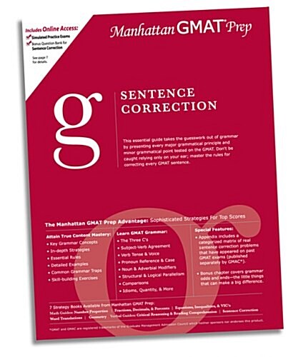 Sentence Correction Gmat Preparation Guide (Paperback)