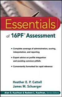 Essentials of 16PF Assessment (Paperback)