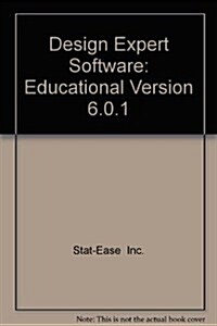 Design Expert Software Educational Version 6.0.1 (CD-ROM)