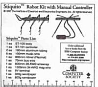 Stiquito Robot Kit With Manual Controller (Hardcover)