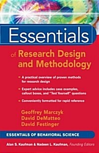 Essentials of Research Design and Methodology (Paperback)