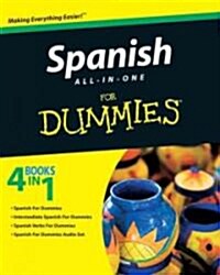 Spanish All-In-One for Dummies [With CDROM] (Paperback)