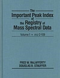 The Important Peak Index of the Registry of Mass Spectral Data (Hardcover)
