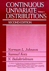 Continuous Univariate Distributions, Volume 2 (Hardcover, 2, Volume 2)