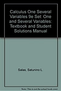 Calculus: One and Several Variables 9th Ed + Student Solutions Manual (Hardcover, PCK)