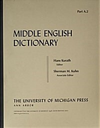 Middle English Dictionary (Paperback)