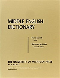 Middle English Dictionary (Paperback)