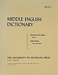 Middle English Dictionary (Paperback)