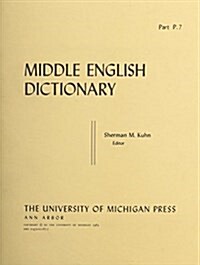 Middle English Dictionary (Paperback)