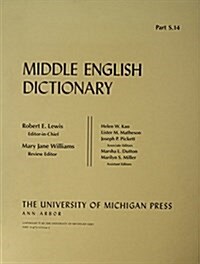 Middle English Dictionary (Paperback)