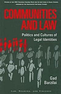 Communities and Law: Politics and Cultures of Legal Identities (Paperback, Revised)