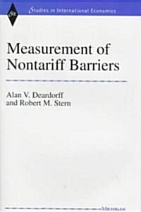 Measurement of Nontariff Barriers (Hardcover)