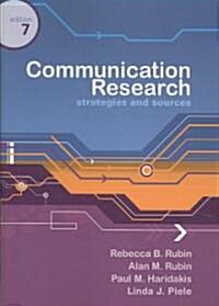 Communication Research: Strategies and Sources (Paperback, 7)