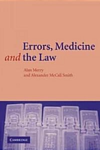 Errors, Medicine and the Law (Paperback)