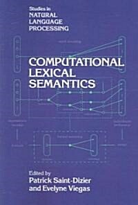 Computational Lexical Semantics (Paperback)