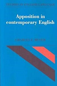 Apposition in Contemporary English (Paperback)
