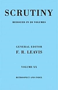 Scrutiny vol. 20 Index & Retrosp (Paperback)