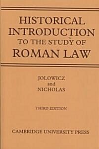 A Historical Introduction to the Study of Roman Law (Paperback)