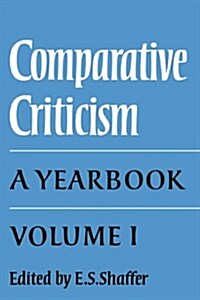 Comparative Criticism: Volume 1, The Literary Canon : A Yearbook (Hardcover)