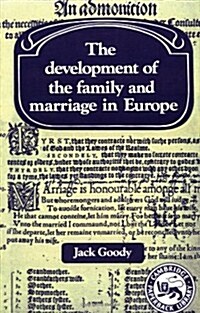 [중고] The Development of the Family and Marriage in Europe (Paperback)