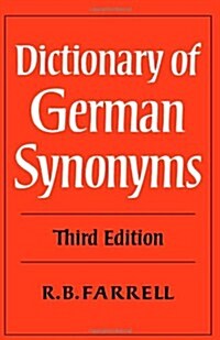 Dictionary of German Synonyms (Paperback, 3 Revised edition)