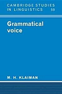 Grammatical Voice (Paperback)