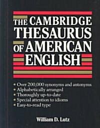 The Cambridge Thesaurus of American English (Hardcover)